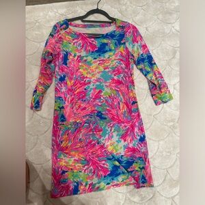 Lilly Pulitzer upf dress medium 3/4 sleeves like new